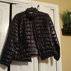 Lightweight puffer jacket black